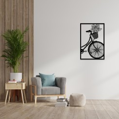 Велосипед со цвеќиња